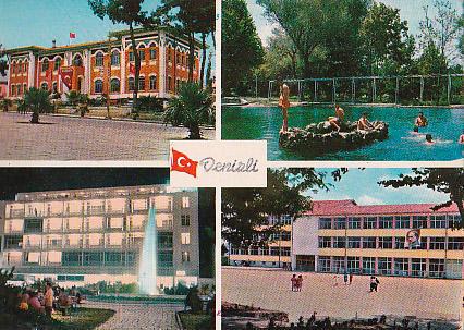 POSTAL B03726: Denirzli – Turkey. A view of the city.