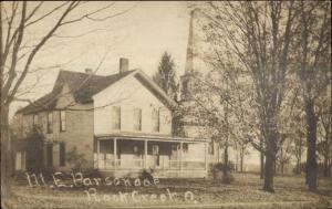 Rock Creek OH ME Church Parsaonage c1910 Real Photo Postcard