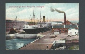 1909 Puget Sound WA Dry Dock Navy Yard