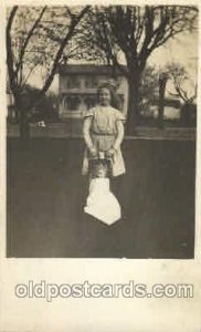 Children, Child with Doll Unused yellowing on back from age