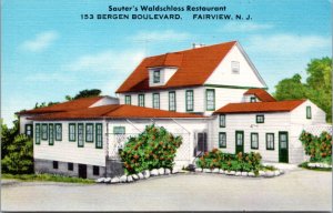 Postcard NJ Fairview - Sauter's Waldschloss Restaurant