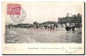 Old Postcard Berck Plage The rising tide range