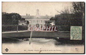 Tours - L Hopital - Garden View taken from plants - Old Postcard