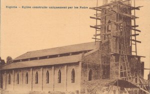 Nigeria Eglise Construite Uniquement Par Les Noirs Church Vintage Postcard 06.39