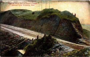 Union Avenue at Thayer's Tunnel, National Park Vicksburg MS Vintage Postcard L41