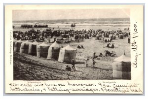 Beach View Scheveningen The Hague Netherlands UNP 1900 UDB Postcard S8