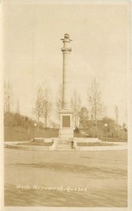 Postcard RPPC C-1910 Canada Quebec Wolfe Monument CD24-3356