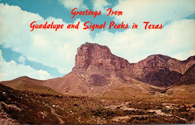 Texas Greetings From Guadalupe and Signal Peaks