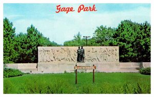 Postcard MONUMENT SCENE Topeka Kansas KS AR4848