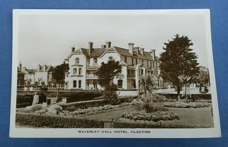 Vintage Real Photo Postcard Waverley Hall Hotel Clacton  Essex C1C