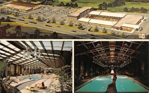 Louisville, KY Kentucky RAMADA INN HOTEL Indoor Pool~Day~Night ROADSIDE Postcard