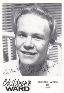 Richard Hanson as Adam in Childrens Ward TV Show Vintage Signed Cast Card