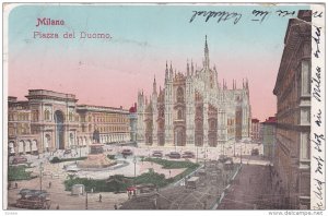 Piazza Del Duomo, MILANO (Lombardy), Italy, PU-1904