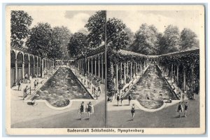 1938 Badenstalt Schlossmuhle Nymphenburg Swimming Pool Munich Germany Postcard