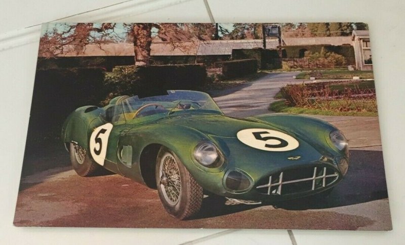 POSTCARD UNUSED 1956 ASTON MARTIN MONTAGU MOTOR MUSEUM / NATL MOTOR MUSEUM G.B.