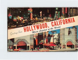 Postcard Movie Capital of the World, Greetings from Hollywood, Los Angeles, CA