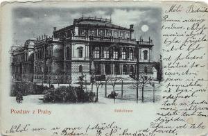 B13371 Pozdrav z Prahy Rudolfinum 1900  czech republic