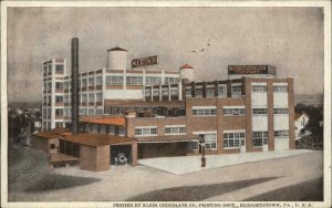 Elizabethtown Pennsylvania PA Klein Chocolate Co Factory Stecher c1920 Postcard