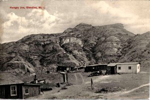 RPPC - Glendive, Montana - Showing the Hungry Joe Butte - in 1913