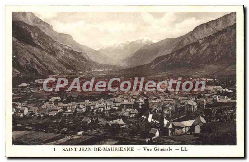 Postcard Old Saint Jean De Maurienne Vue Generale