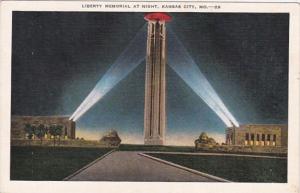 Missouri Kansas City Liberty Memorial By Night