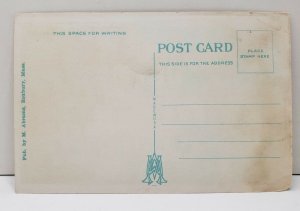 Stone Boulder Lexington Massachusetts Postcard C13