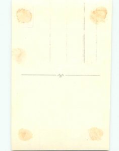 Old rppc BUILDING SCENE Architecture Postcard AB1216