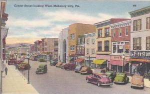 Pennsylvania Mahoney City Center Street Looking West