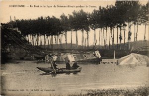 CPA Compiegne Le Pont de la ligne de Soissons FRANCE (1013894)