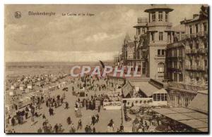 Old Postcard Blankenberghe Casino and La Digue