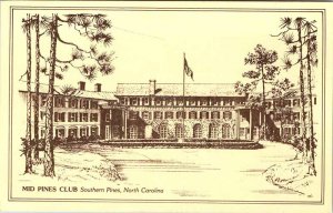 Postcard BUILDING SCENE Southern Pines North Carolina NC AO6976