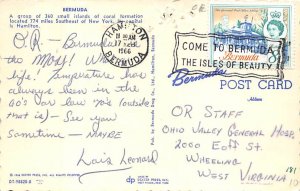 Bermuda Map Bermuda Postcard