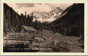 Switzerland Schwussnerhütte bei Mallnitz Vintage RPPC C193