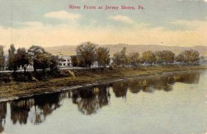 Jersey Shore Pennsylvania River Front Waterfront Antique Postcard K73459