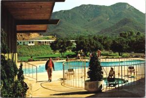 Lawrence Welk's Country Club Village Escondido CA (Welk in picture) Postcard D34