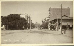 pakistan, KARACHI, Frere Street (1916) RPPC Postcard