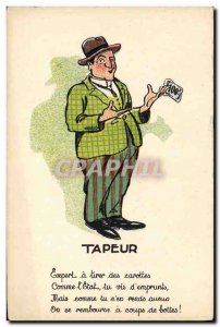 Old Postcard Tapper 100 Francs