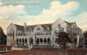 LUTHERAN DEACONESS MOTHERHOUSE BALTIMORE MARYLAND POSTCARD 1914