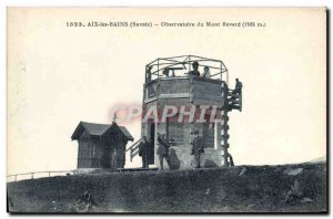 Old Postcard Aix Les Bains Observatory Du Mont Revard