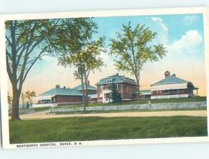 Unused W-Border HOSPITAL SCENE Dover New Hampshire NH J9693