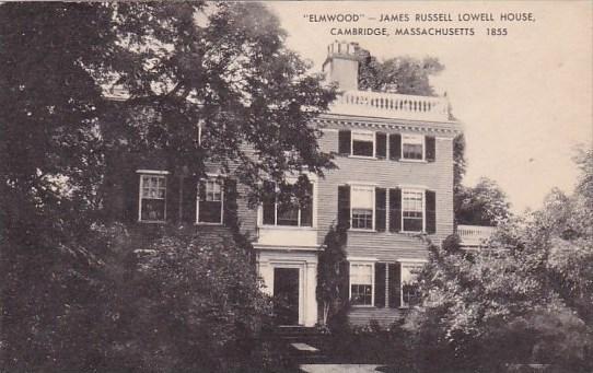 Massachusetts Cambridge Elmwood James Russell Lowell House