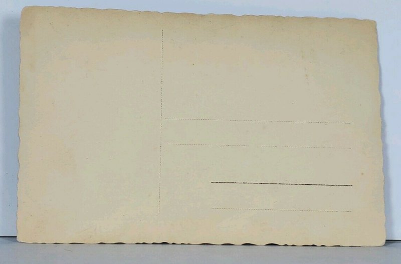 RPPC Distinguished Gentlemen Hat & Coat with Walking Stick Postcard K14