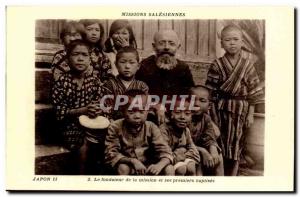 Japan-founder of the mission at its first baptize -Carte Postale Ancienne - S...