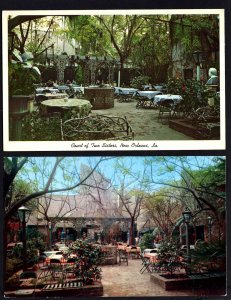 Lot of 2 Louisiana NEW ORLEANS Interior Court Of Two Sisters 613 Royal St Chrome