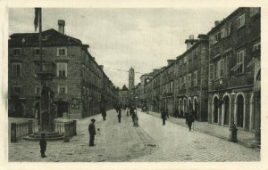 croatia, RAGUSA DUBROVNIK, King Peter Street (1920s) Postcard