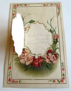 VALENTINE DAY ANTIQUE POSTCARD w/ POP UP MESSAGE