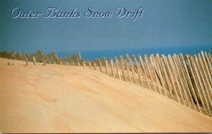 North Carolina Outer Banks Snow Drift Shifting Sands