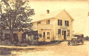 Shapleigh ME Street View L. S. Patch Post Office Postmistress RPPC Postcard