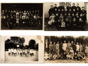 SCHOOL CLASSES FRANCE REAL PHOTO 49 Vintage Postcards Pre-1940 (L6003)