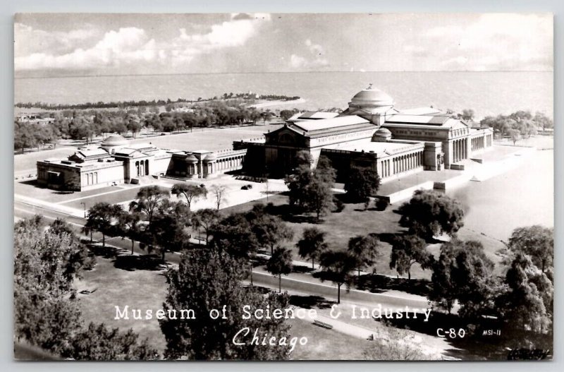 Chicago IL Museum of Science And Industry Illinois Real Photo Postcard V27